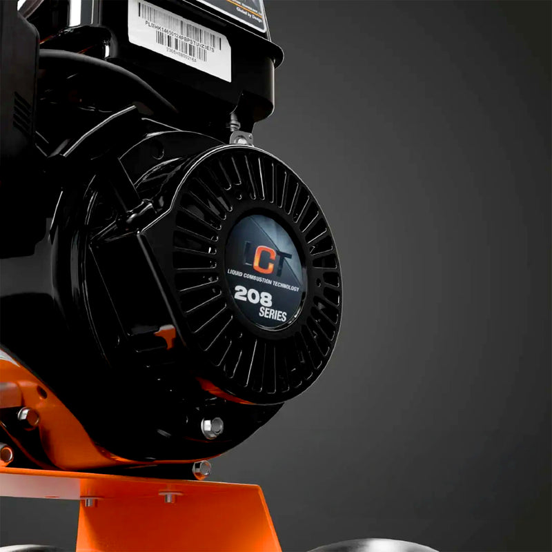 Holzhäcksler Benzin 6 PS | bis 50 mm Aststärke | Direktantrieb | drehbarer Einfülltrichter | Hand- oder Elektrostarter | Forest Master FM6DD/ES