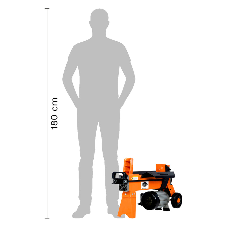 Forest Master FM8D-TC Grundgerät ohne Safetybench, Grössenvergleich mit einer 1,80 m grossen Person