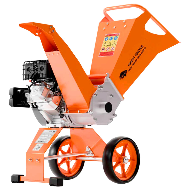 Holzhäcksler Benzin 8 PS | Mulchfunktion | bis 70 mm Aststärke | Direktantrieb | drehbarer Einfülltrichter | Forest Master FM8DD