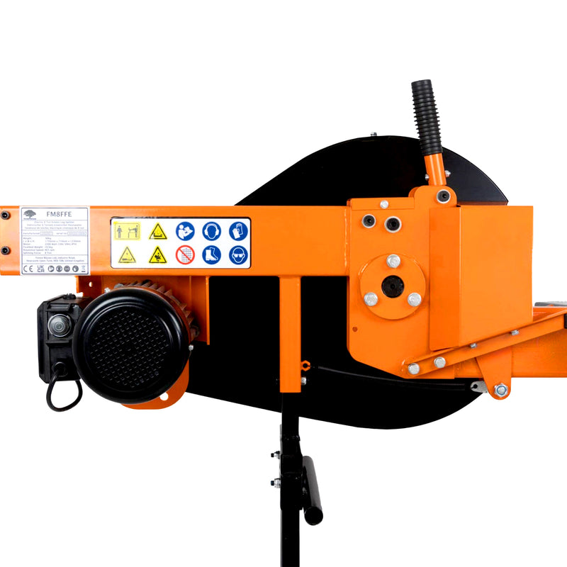 Kinetischer Holzspalter 6–8 Tonnen | 3 Sek. Zyklus | 520 mm | Elektro oder Benzin | Forest Master Fast Fire FM8FF/-HTW