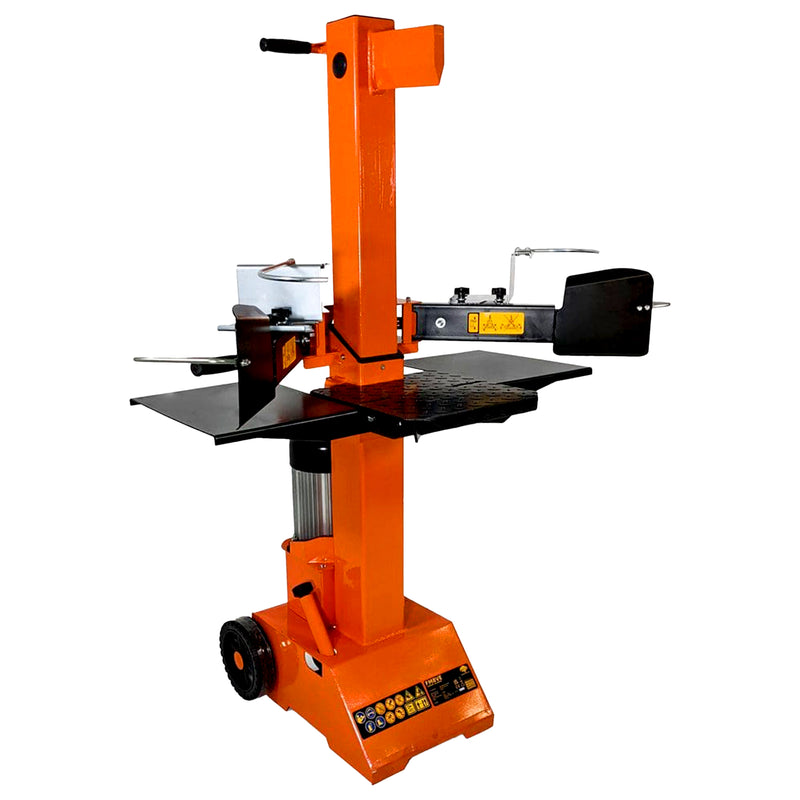 Elektro-Holzspalter vertikal 8 Tonnen | 3000 W | 550 mm | 2-Hand-Bedienung | Forest Master FM8VE