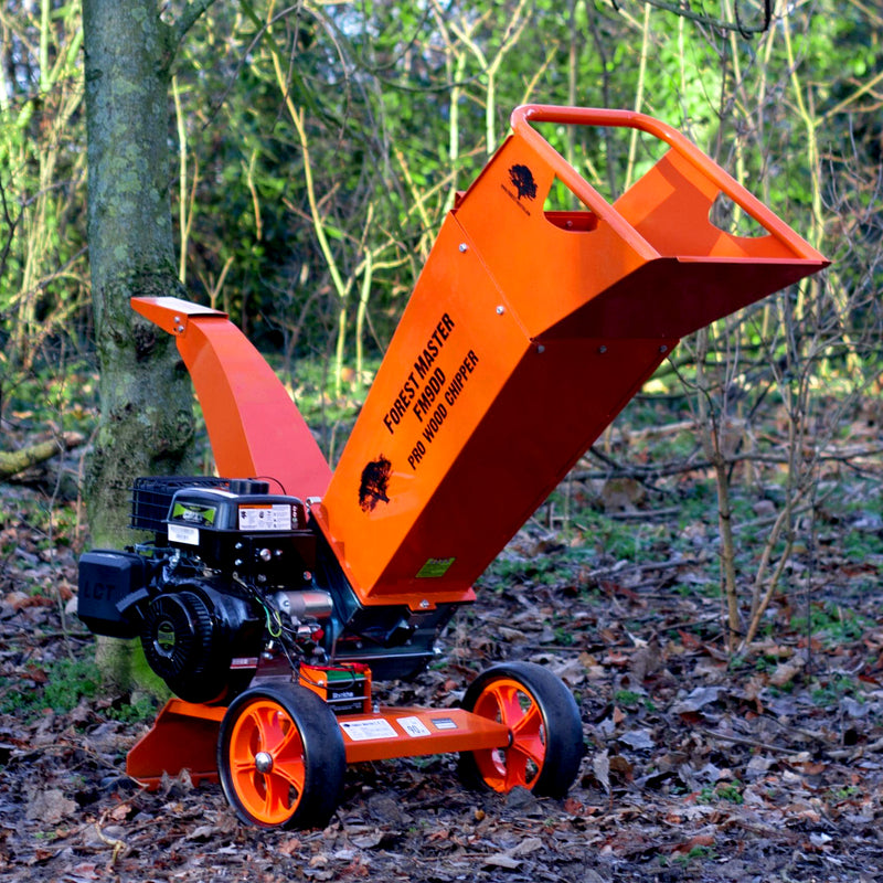 Holzhäcksler Benzin 9 PS | Mulchfunktion | Elektrostart | max. 75 mm Aststärke | Direktantrieb | drehbare Häckseltrommel | Forest Master FM9DDES