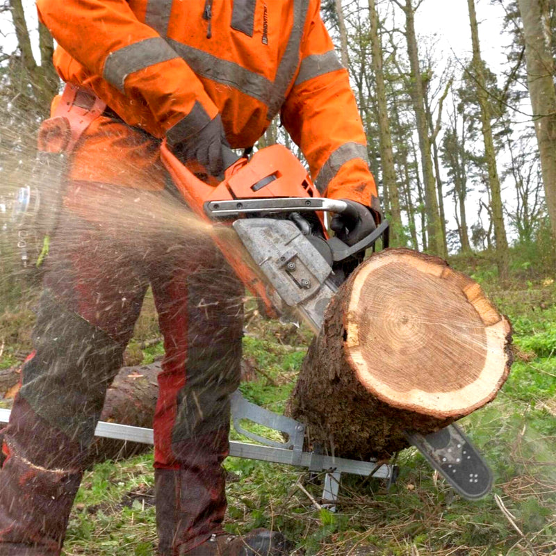 Holzheber & Sägebock 2-in-1 | bis 500 mm | Log Jack System | stabil & ergonomisch | Forest Master FMLL