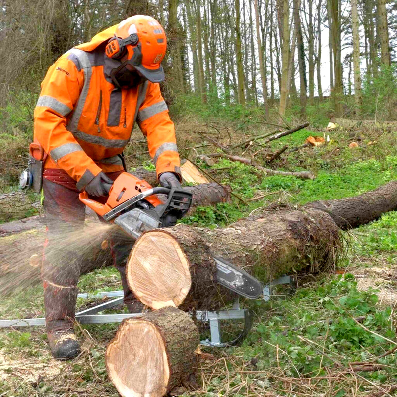 Holzheber & Sägebock 2-in-1 | bis 500 mm | Log Jack System | stabil & ergonomisch | Forest Master FMLL