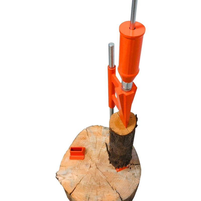 Manueller Holzspalter | Fallgewicht-System | bis 550 mm | mit Base Blade | ergonomisch & sicher | Forest Master Smart Splitter FMSS