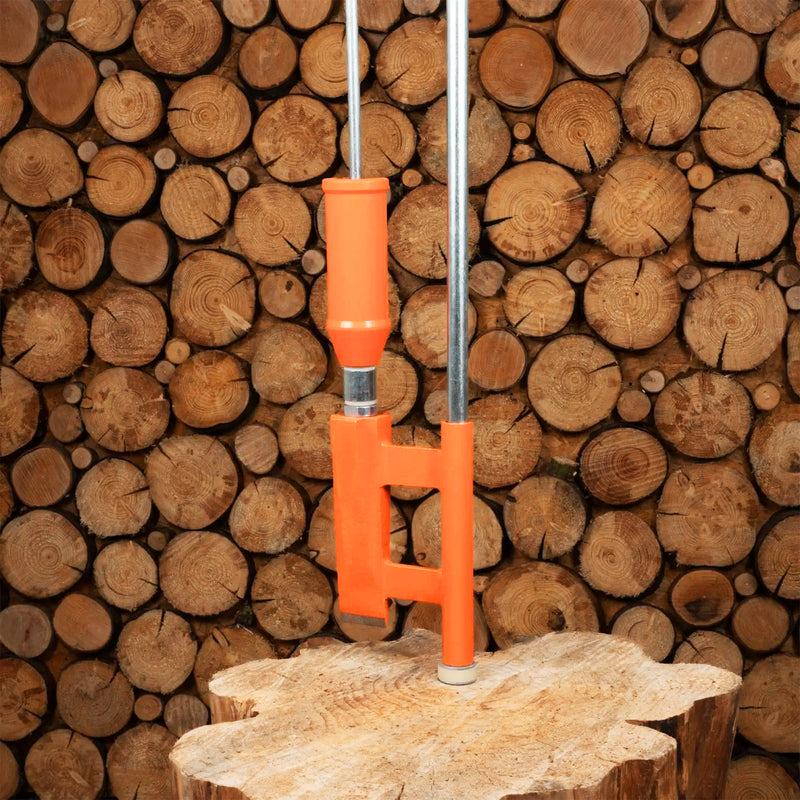 Manueller Holzspalter | Fallgewicht-System | bis 550 mm | mit Base Blade | ergonomisch & sicher | Forest Master Smart Splitter FMSS