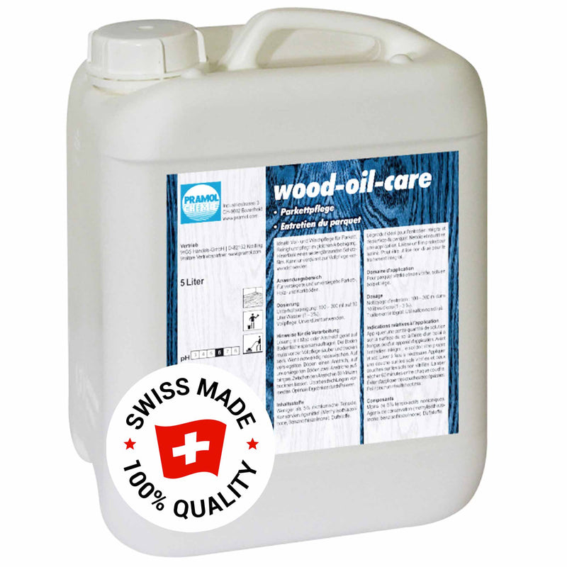Wood-Oil-Care Parkett-Wischpflege | Pflegeemulsion mit Naturölen | Pramol