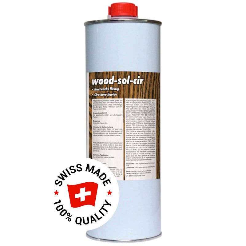 Wood-Sol-Cir Hartwachs flüssig | für unversiegelte Holzböden | Pramol