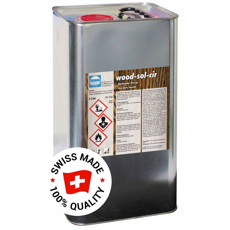 Wood-Sol-Cir Hartwachs flüssig | für unversiegelte Holzböden | Pramol