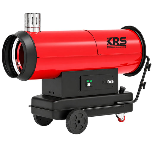 KRS HD30I indirektes Ölheizgebläse mit Tank und Fahrgestell