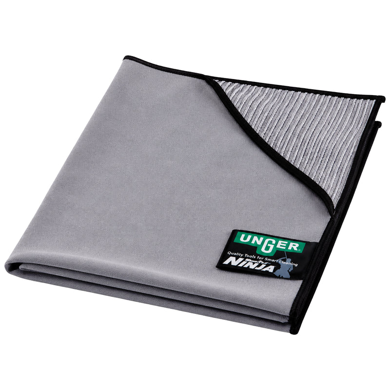Unger Ninja MicroWipe Mikrofasertuch | 40 × 40 cm / 55 × 55 cm | Premium Glasreinigungstuch | MN40H / MN55H