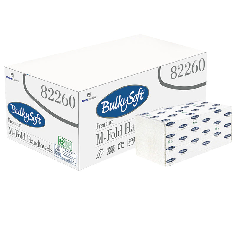 Papierhandtücher M-Falz | 3-lagig | 100% Zellstoff | BulkySoft® Excellence