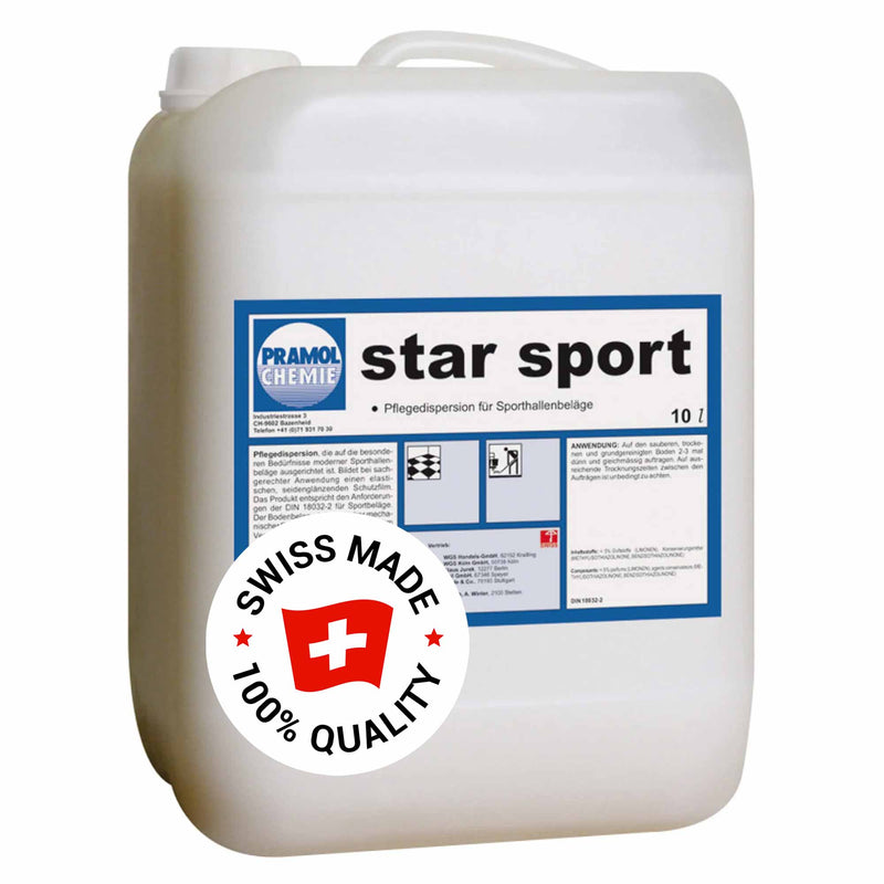 STAR SPORT Pflegedispersion | für Sporthallenbeläge | DIN 18032-2 | Pramol