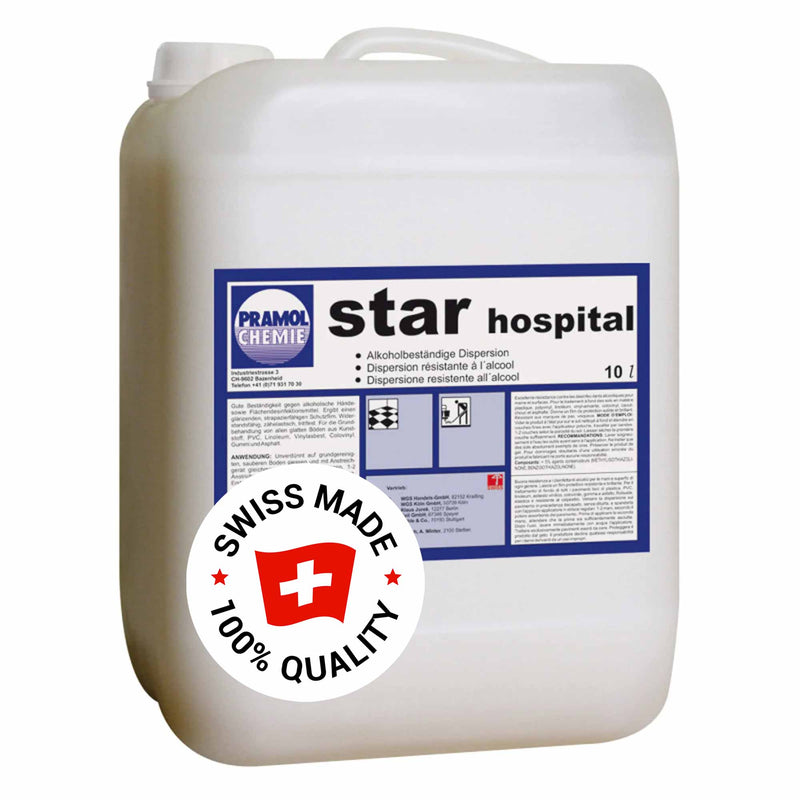 STAR HOSPITAL Acryl-Pflegedispersion | für Krankenhäuser & Praxen | für glatte Böden | Pramol