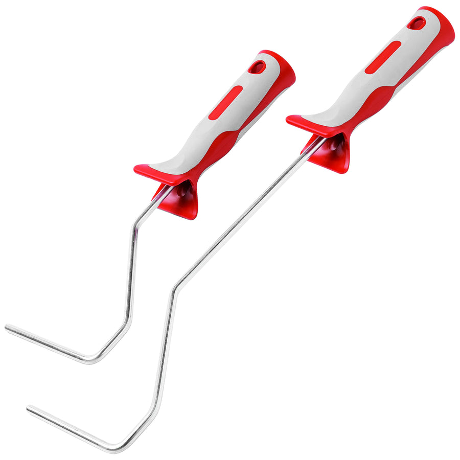 Farbwalzenbügel 10 cm | Ø 6 mm | Länge 27/39 mm | hochglanzverzinkter Stahlbügel | Kunststoffgriff | Schuller Eh`klar Grip 2K HK