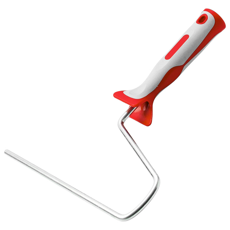 Farbwalzenbügel 18 cm & 25-27 cm | Ø 8 mm | Länge 30 mm | hochglanzverzinkter Stahlbügel | Kunststoffgriff | Schuller Eh`klar Grip 2K