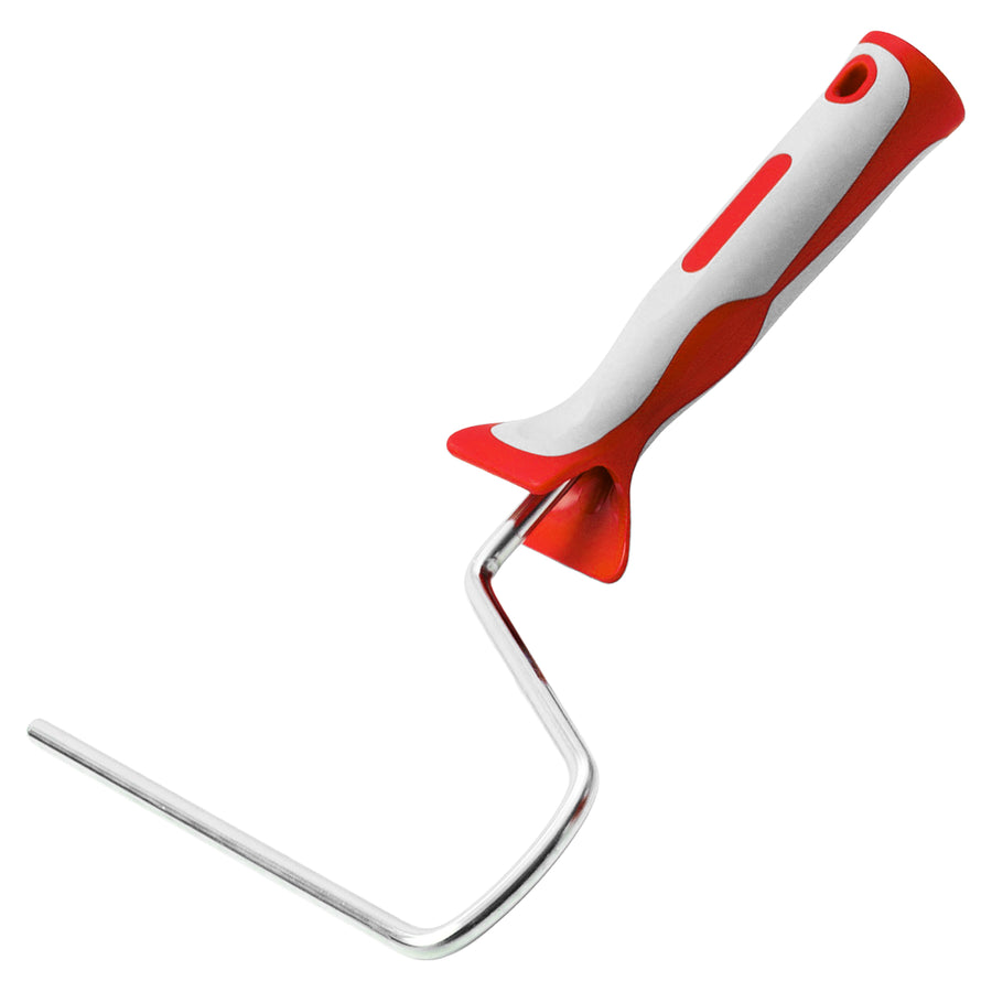 Farbwalzenbügel 18 cm & 25-27 cm | Ø 8 mm | Länge 30 mm | hochglanzverzinkter Stahlbügel | Kunststoffgriff | Schuller Eh`klar Grip 2K