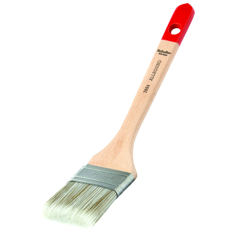 Heizkörperpinsel kurz 15-50 mm | Stärke 7-10 mm | Holzgriff | Edelstahlzwinge | synthetische Borsten | Schuller Eh`klar Allround HPK