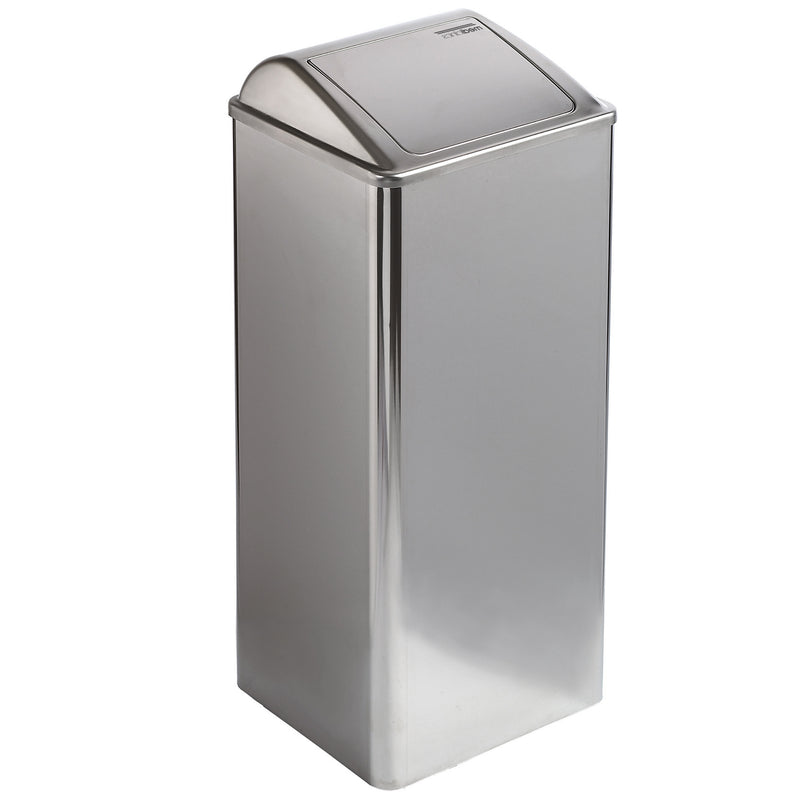 Abfalleimer Edelstahl | 80 Liter | automatischer Klappdeckel | Mediclinics PP0080