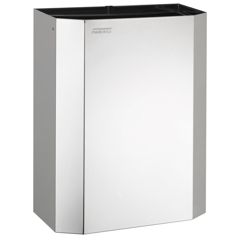 Abfalleimer Edelstahl offen | 25 Liter | Mediclinics PPA2279