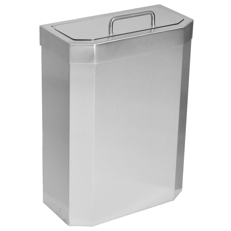 Abfalleimer Edelstahl mit Deckel | 10 Liter | für Damenhygiene | Mediclinics PPA4010
