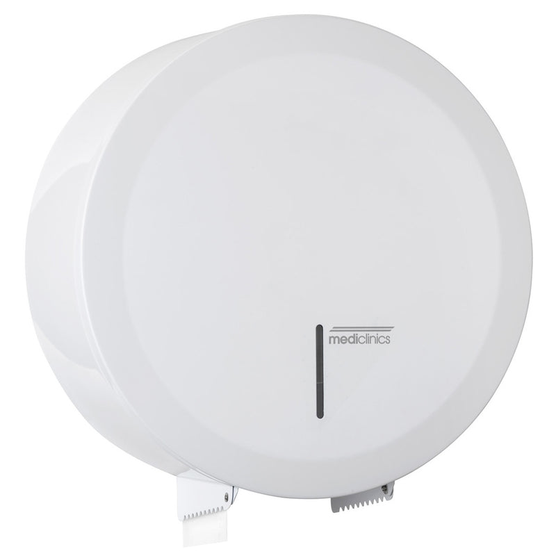 Toilettenpapierspender Edelstahl | bis 300 m Rollen | Ø 230 mm | Mediclinics PR2783