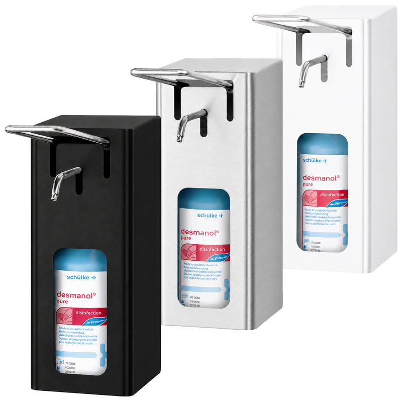 Krankenhaus- und Handreibemittelspender manuell | Edelstahl mit Feinstruktur | 500 ml | PROOX 141 EB / HC