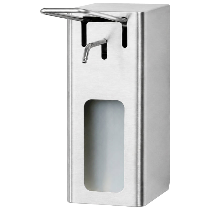 Krankenhaus- und Handreibemittelspender manuell | Edelstahl mit Feinstruktur | 500 ml | PROOX 141 EB / HC