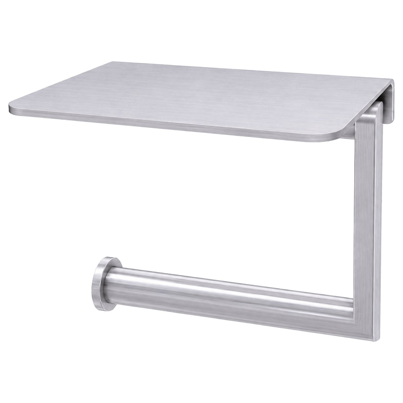 WC-Rollenhalter mit Ablage | Einfach | Edelstahl mit Feinstruktur | PROOX 387
