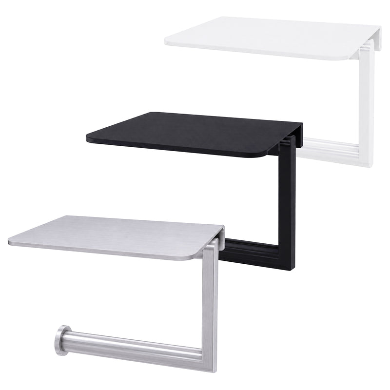 WC-Rollenhalter mit Ablage | Einfach | Edelstahl mit Feinstruktur | PROOX 387