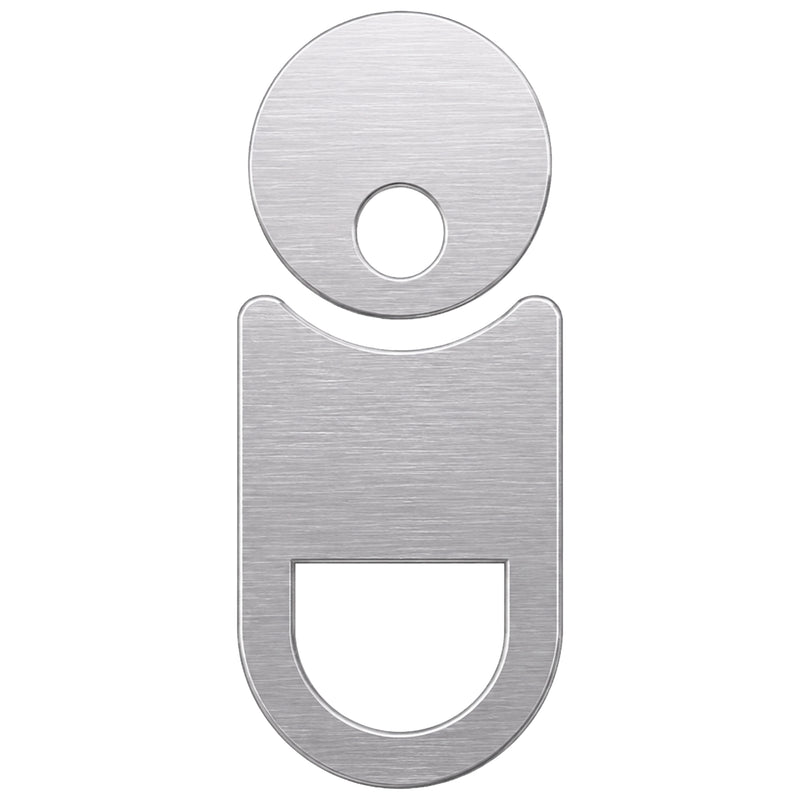Piktogramme für WC & Sanitärbereiche | Türschild | zum Aufkleben | Edelstahl mit Feinstruktur | PROOX 810-813