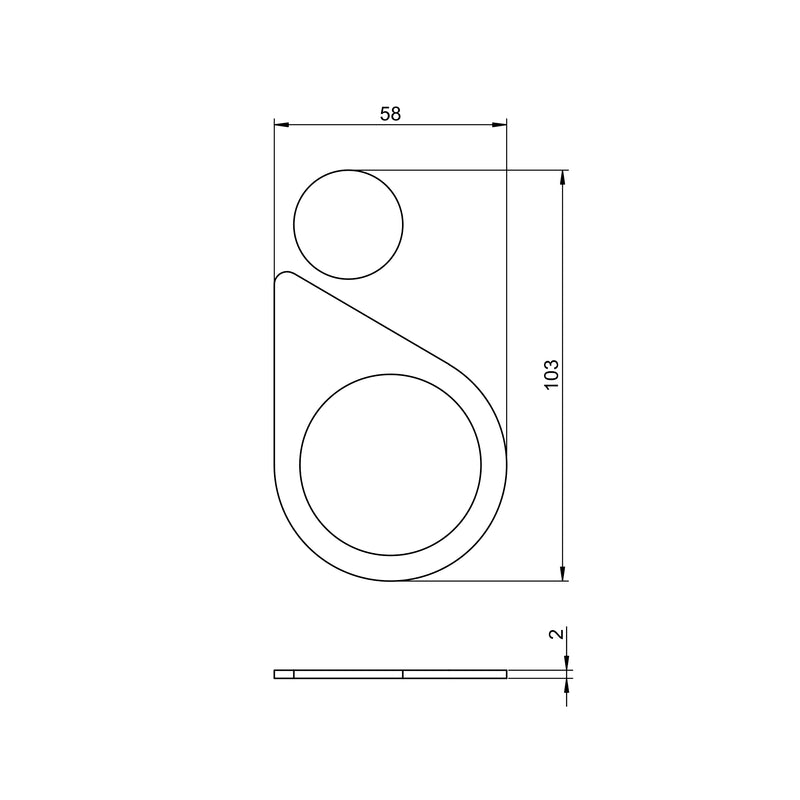 Piktogramme für WC & Sanitärbereiche | Türschild | zum Aufkleben | Edelstahl mit Feinstruktur | PROOX 810-813