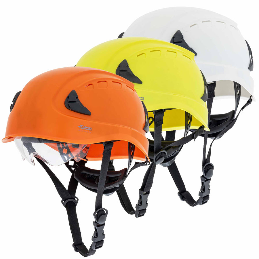 Schutzhelm ARTITOP SH700 | ABS Kunststoff | Schutzbrille | 4-Punkt-Kinnband | ROTO-System | 6-Punkt-Textilbänderung | Swiss Made | ARTILUX