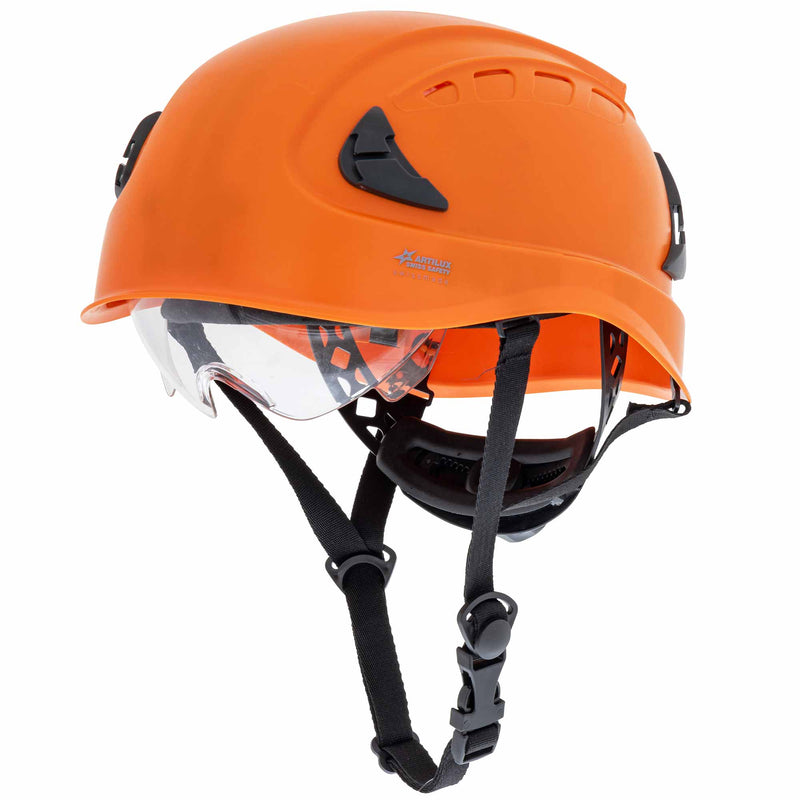 Schutzhelm ARTITOP SH700 | ABS Kunststoff | Schutzbrille | 4-Punkt-Kinnband | ROTO-System | 6-Punkt-Textilbänderung | Swiss Made | ARTILUX