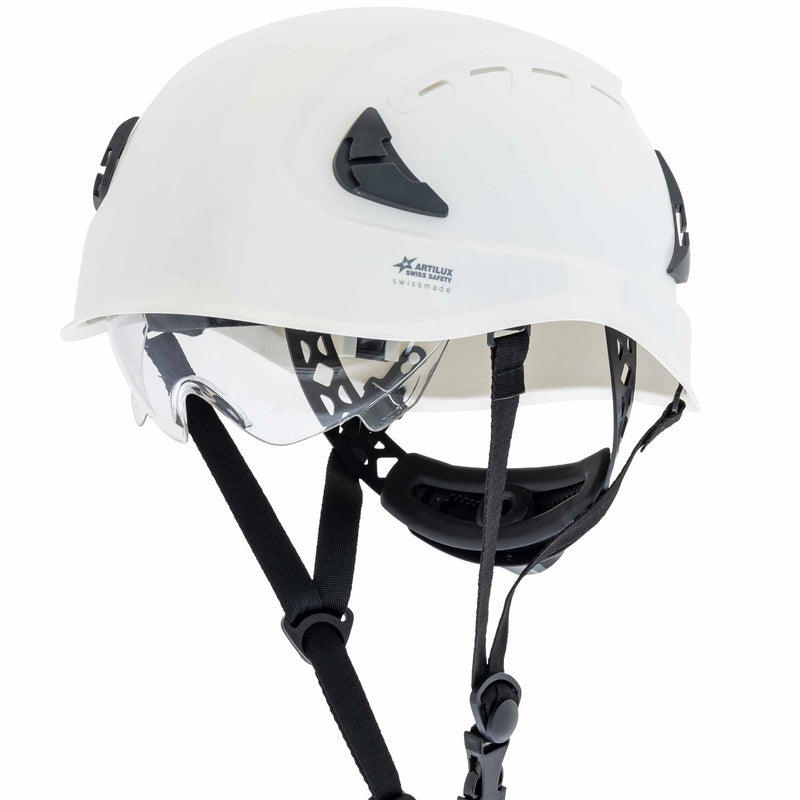 Schutzhelm ARTITOP SH700 | ABS Kunststoff | Schutzbrille | 4-Punkt-Kinnband | ROTO-System | 6-Punkt-Textilbänderung | Swiss Made | ARTILUX