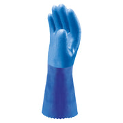 SHOWA TEMRES 281 blauer Handschuh, Handfläche mit strukturierter Beschichtung