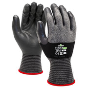 SHOWA MFT PRO 374 Montagehandschuhe in Grau/Schwarz, Paar mit Handfläche und Handrücken