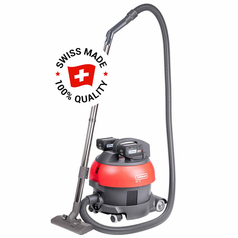 Akku-Industriesauger S10 Plus SL CAS | Schlitten-Sauger | 600 W | 12 L | 231 mbar | 70 min | Cleanfix