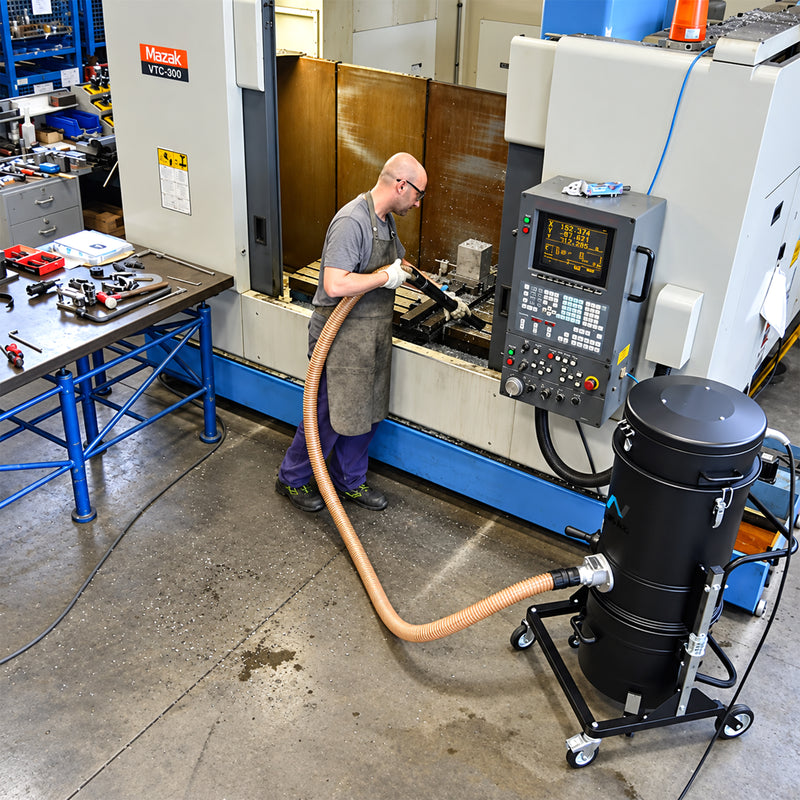 Leistungsstarker Industriesauger | M‑Klasse-Filter | 3 Motoren | manuelle Filterreinigung | 65 oder 100 Liter Behälter | MAXVAC SUPRA SV1-470