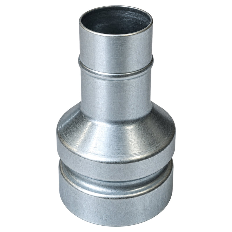 Schlauchreduzierung Ø 70/40 oder 70/50 mm | verzinkter Stahl | Schnellanschluss | MAXVAC SUPRA
