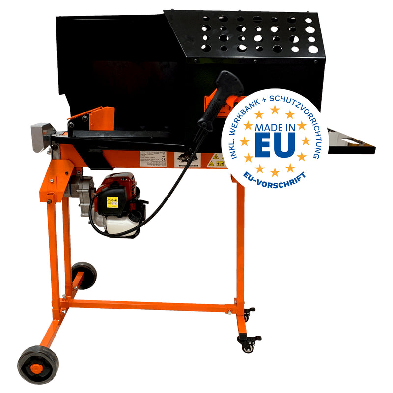 Elektro-Holzspalter 5 Tonnen | 2200 W | 370 mm | inkl. Werkbank & Schutzvorrichtung | Forest Master FM8D-TC