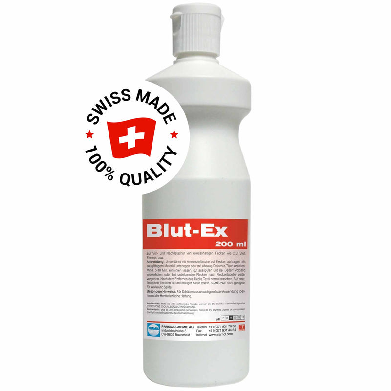 Fleckenentferner Blut-Ex | Blutfleckenentferner für Textilien | Pramol