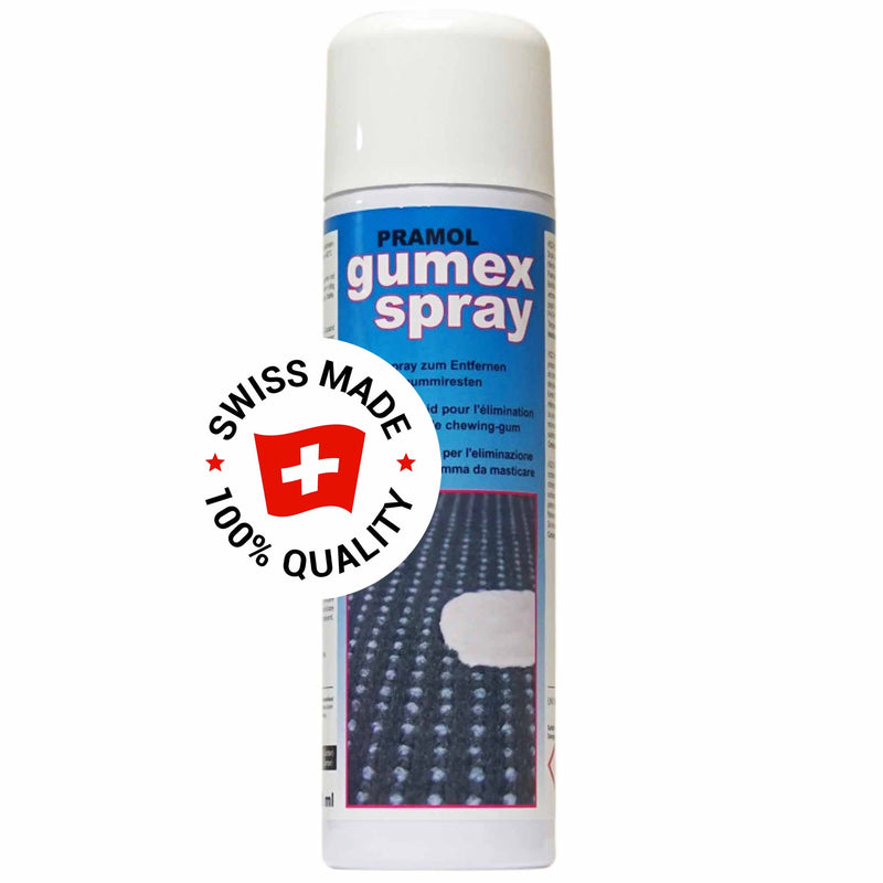 GUMEX Kaugummientferner für Teppiche | Kältespray | Pramol