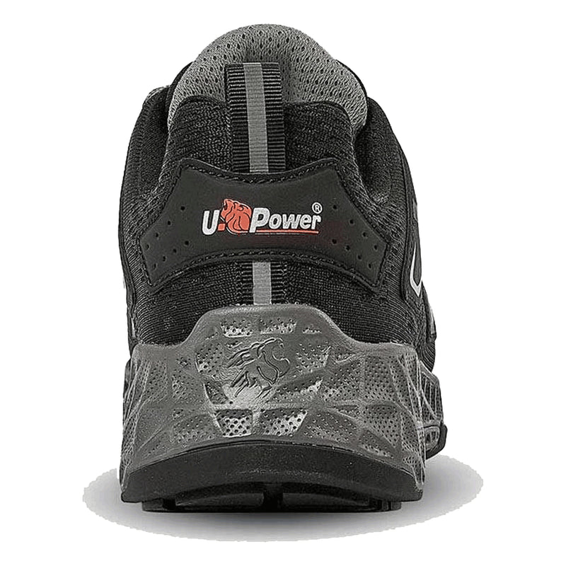 U-Power Euron, schwarz/grau, Rückansicht