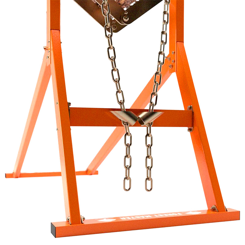 Sägebock aus Metall | bis 300 kg | bis 6 m Stamm | klappbar | mit Kettenfixierung | Forest Master Ultimate Saw Horse USH