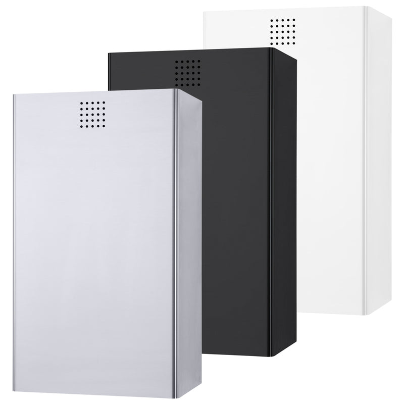 Abfallbehälter 31 Liter | Edelstahl mit Feinstruktur | für Wandmontage | PROOX 200