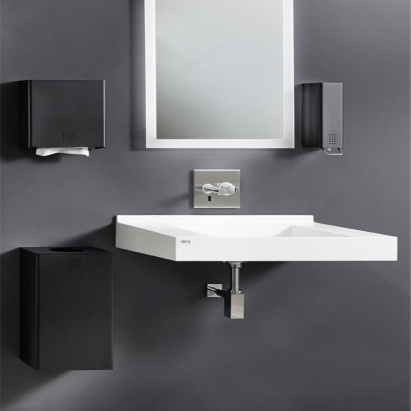 Abfallbehälter 31 Liter | Edelstahl mit Feinstruktur | für Wandmontage | PROOX 200