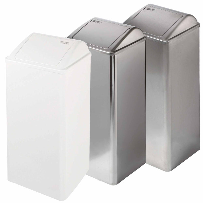 Abfalleimer Edelstahl | 80 Liter | automatischer Klappdeckel | Mediclinics PP0080