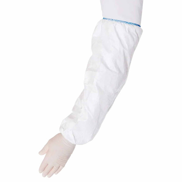 Einweg-Armschoner Tyvek® 500 PS32LA | 50 cm | mit Gummibänder | Chemikalienschutz Typ 6-B | Kat III | antistatisch