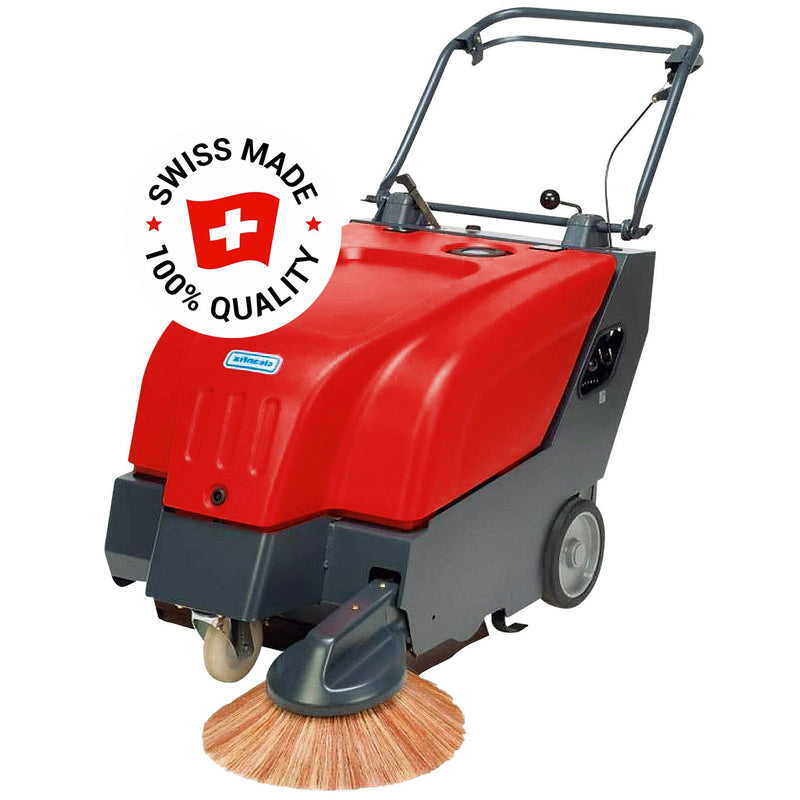 Akku-Kehrsaugmaschine 71 cm | 750 W | 35 l Schmutzbehälter | 3525 m²/h | 5,0 km/h | Cleanfix KS650 IBC